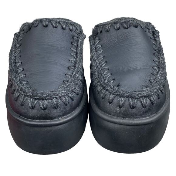 COPY - Mou X Anthropologie Eskimo Clog Twist Black Platform Clog Size 40 US 9/9… - Picture 7 of 11